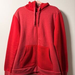 Urban Heritage Vibrant Red Fleece Jacket